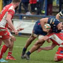 Guido Volpi, Doncaster’s Argentinian forward, scored one of four tries at Hartpury. (Picture: Marie Caley)