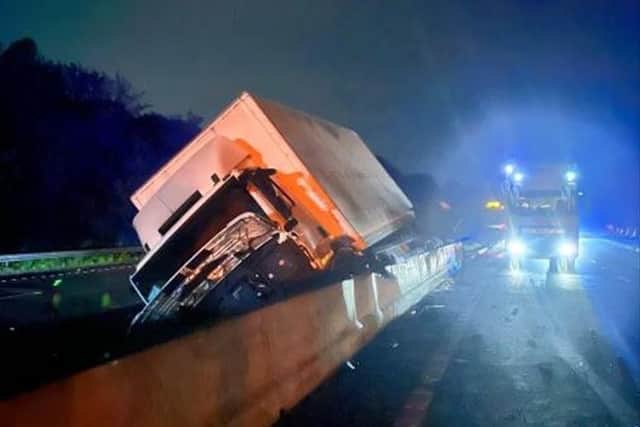 M1 remains closed in South Yorkshire after collision resulted in a ...