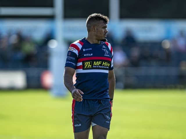 RED CARD: Doncaster Knights' Maliq Holden. Picture: Tony Johnson