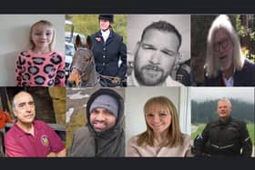 The Yorkshire Air Ambulance has created this photocollage of people it has helped