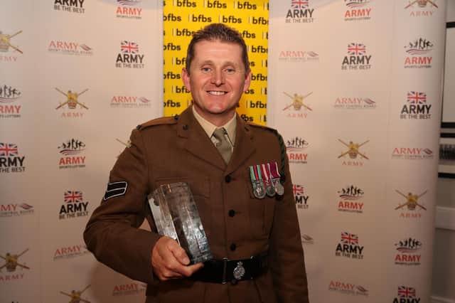 Corporal Simon Horsfield, who serves in the 5th Battalion The Rifles, was recognised for his outstanding sporting prowess.