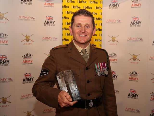 Corporal Simon Horsfield, who serves in the 5th Battalion The Rifles, was recognised for his outstanding sporting prowess.