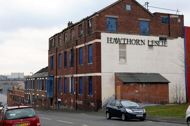 The former Hebburn shipyard offices of Hawthorn Leslie.