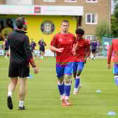 Tommy Rowe warms up at Harrogate. Picture by Steve Flynn/AHPIX.com