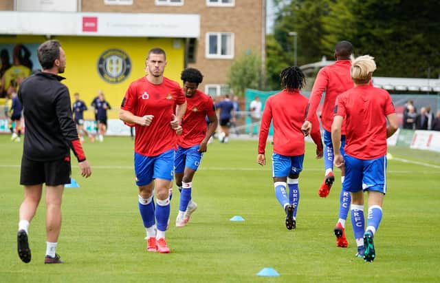 Tommy Rowe warms up at Harrogate. Picture by Steve Flynn/AHPIX.com