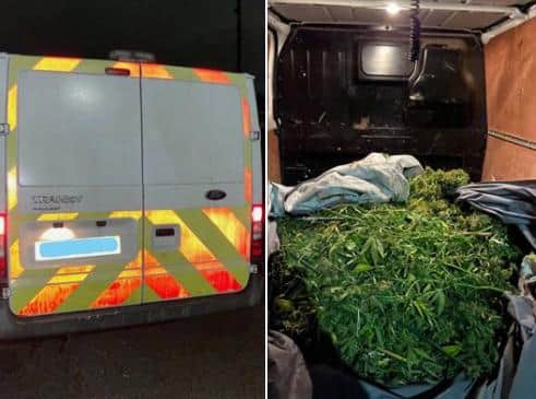 Police seized these drugs and the van they were found in in Doncaster. Picture: South Yorkshire Police