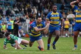 Craig Hall in action against Swinton. Picture: Howard Roe/AHPIX.com