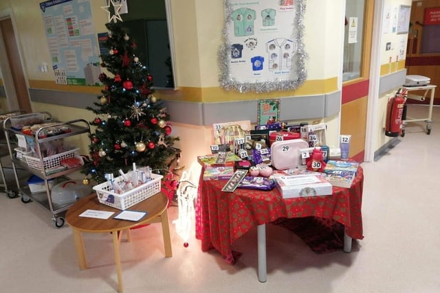 The tombola gifts up for grabs