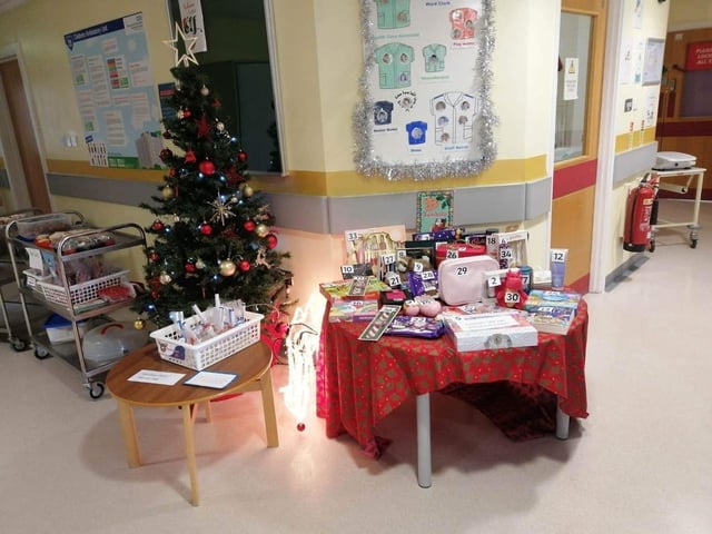 The tombola gifts up for grabs