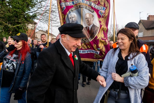 Arthur Scargill was given a heroes' welcome in Doncaster.