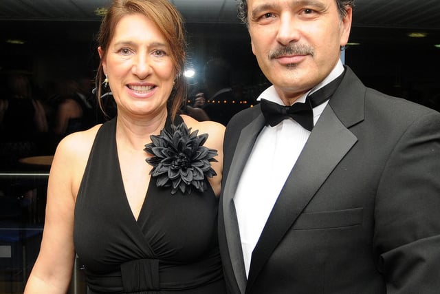 Susan and Marco Pieri, both of Tickhill at the Doncaster Knights Movember Ball in 2011