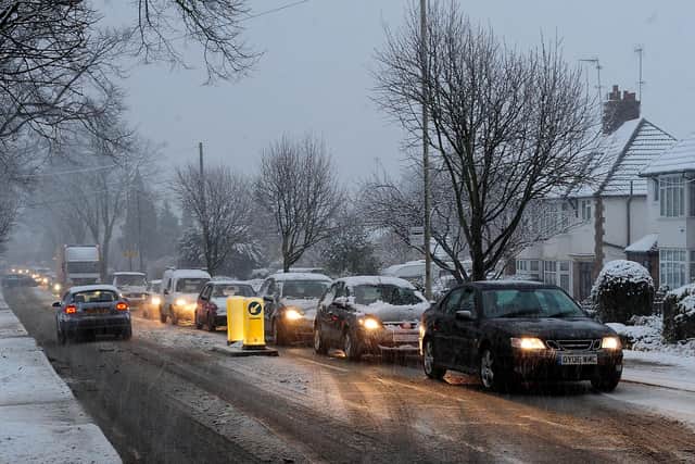 More than 100 casualties on icy roads in South Yorkshire over five years.