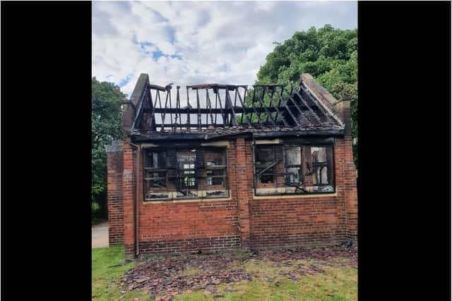The aftermath of the arson attack on Doncaster's Jewish cemetery. (Photo: David Ridge).