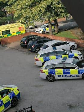 Emergency services attended the property on Ashburton Close where the man's body was found.