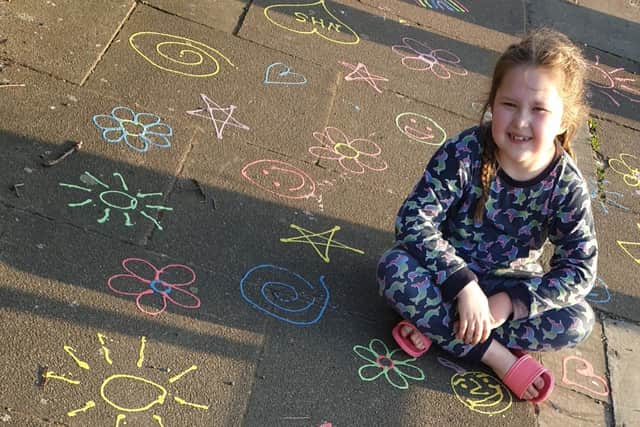 Khloe-Maii Fox, aged eight, is spreading positivity through the Cantley community