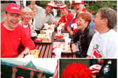 Danish fans come to Hillsborough at Euro 96.