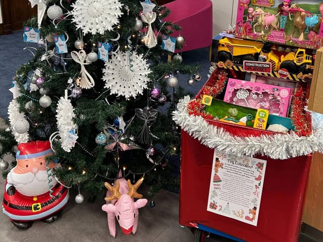 All donated toys will be distributed by the Salvation Army.
