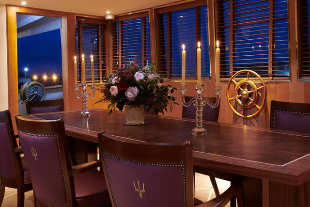 Those wanting a private dining experience can book The Bridge, which has an unmistakable air of romance, and unparalleled views of the bow of the ship.