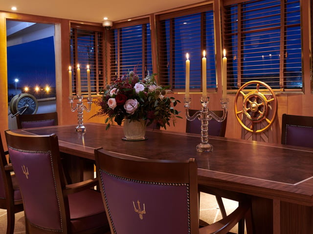 Those wanting a private dining experience can book The Bridge, which has an unmistakable air of romance, and unparalleled views of the bow of the ship.