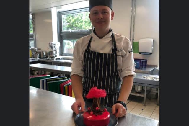 Adam Barratt is one of 20 finalists for the nationwide competition, Young Pastry Chef of the Year 2021.