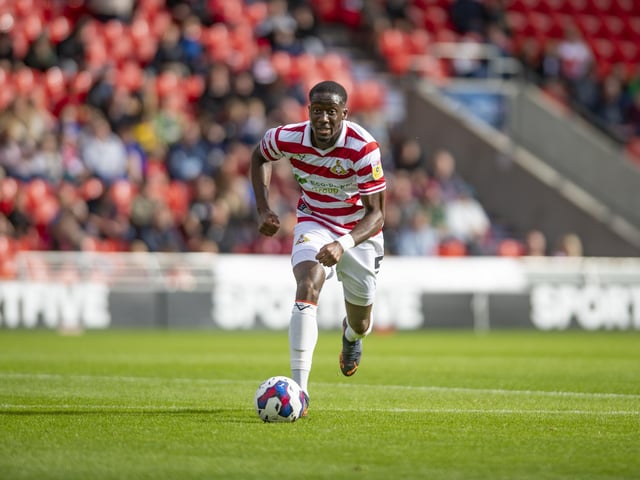 Headed narrowly wide from a first-half corner and defended well throughout.
