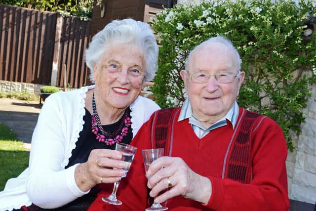 Ida Mary and Walter Turgoose, pictured celebrating their 70th wedding anniversary. Picture: NDFP-13-04-21-Turgoose 5-NMSY