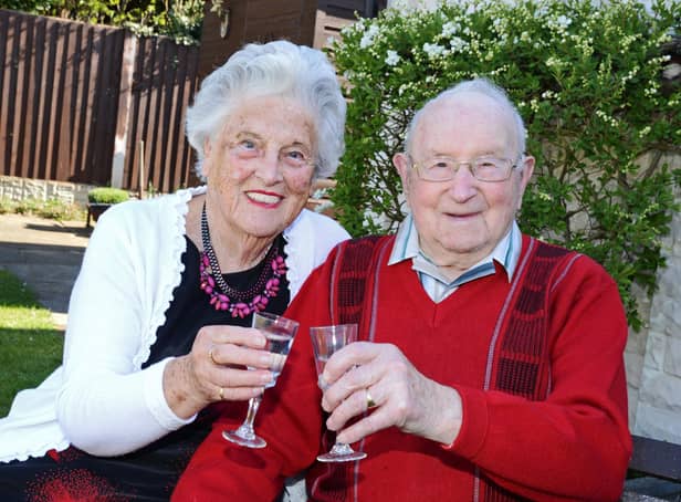 Ida Mary and Walter Turgoose, pictured celebrating their 70th wedding anniversary. Picture: NDFP-13-04-21-Turgoose 5-NMSY