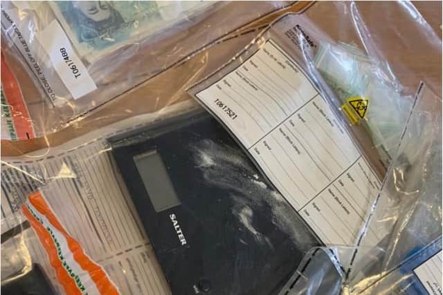 Drugs and drug equipment were seized at a house in Balby by police.