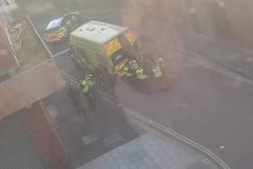 Police and ambulances were called to Chancery Place in Doncaster city centre. (Photo: Dean Barton).