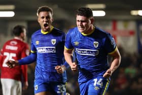 Matty Stevens is the joint second-highest scorer in League Two this season. (Photo by Jasper Wax/Getty Images)