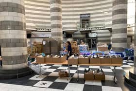 Food supplies are being collected at The Dome.