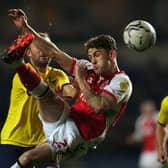 Harrison Biggins in action for Fleetwood Town. Photo: Richard Heathcote/Getty Images