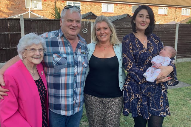 The five generation Donnelly family