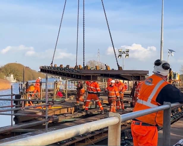 Railway engineering company called on to overhaul track in Keadby Drawbridge project.