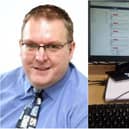 Darren Burke - back to the office after 183 days away.