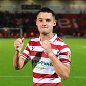 Luke Molyneux was a happy man after making his long-awaited Doncaster Rovers debut.
