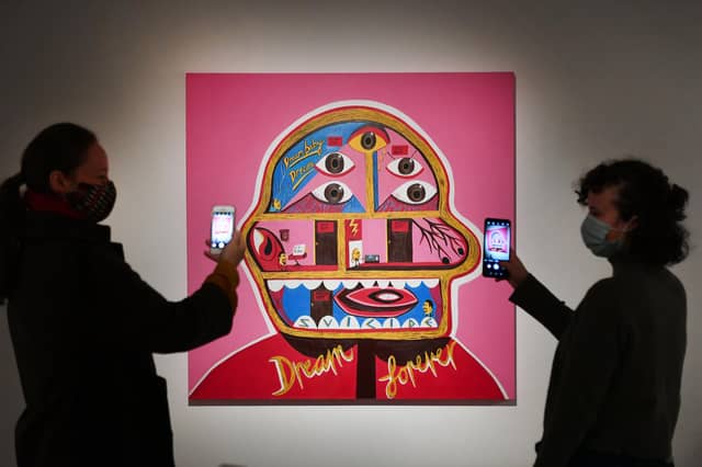 The work of artist, Rabiya Choudhry, titled Dream Baby Dream (2016), aquired after a successful application to The Rapid Response Fund, which has been instigated and managed by the Contemporary Art Society (CAS) in partnership with Frieze London.