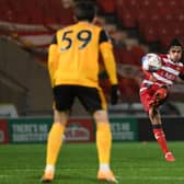 Reece James fires on goal