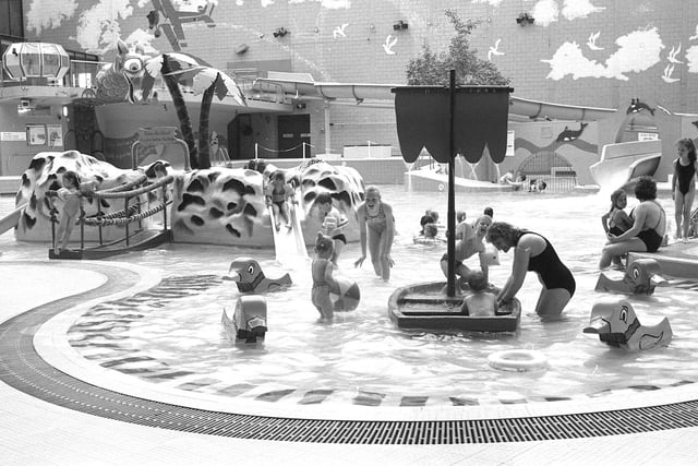 The leisure centre pool in 1991.