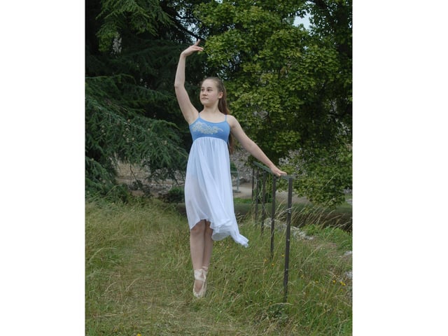 Pictured: Zara Davies looking the part