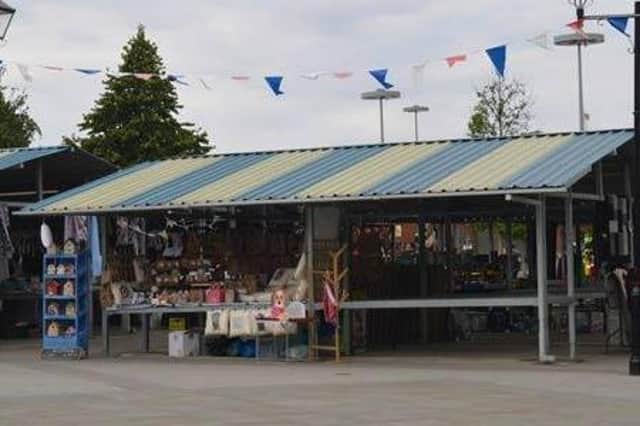 Doncaster market stalls