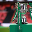 The Carabao Cup trophy. (Photo by Eddie Keogh/Getty Images)