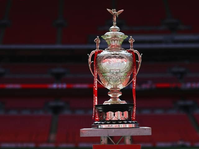 The Challenge Cup trophy. Photo: Naomi Baker/Getty Images