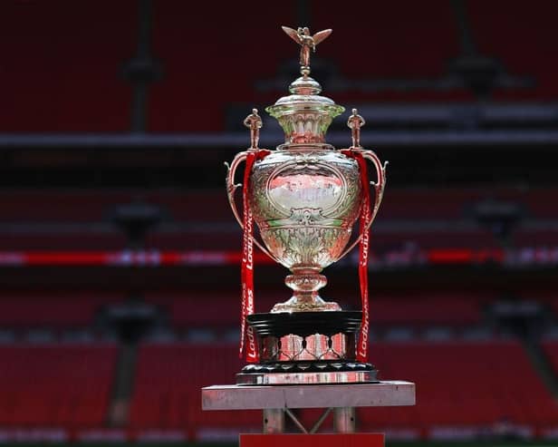 The Challenge Cup trophy. Photo: Naomi Baker/Getty Images