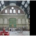 Work is progressing on the Corn Exchange upgrade, Doncaster Council has said.