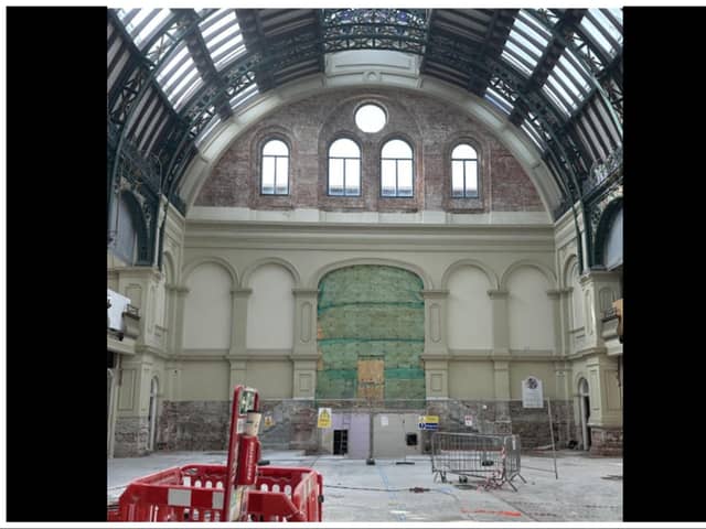 Work is progressing on the Corn Exchange upgrade, Doncaster Council has said.