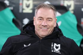 Scott Lindsey, the MK Dons manager. (Photo by Mark Thompson/Getty Images)