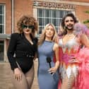 Hull Trains brought drag queens from Sheffield and Hull together in Doncaster to celebrate the news during Pride Month. Pictured are presenter Izzy Norrison with Margarita and Bipolar Abdul.