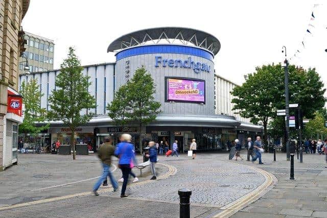 A man was stabbed outside the Frenchgate Centre.