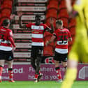 Ma Faal celebrates his goal.